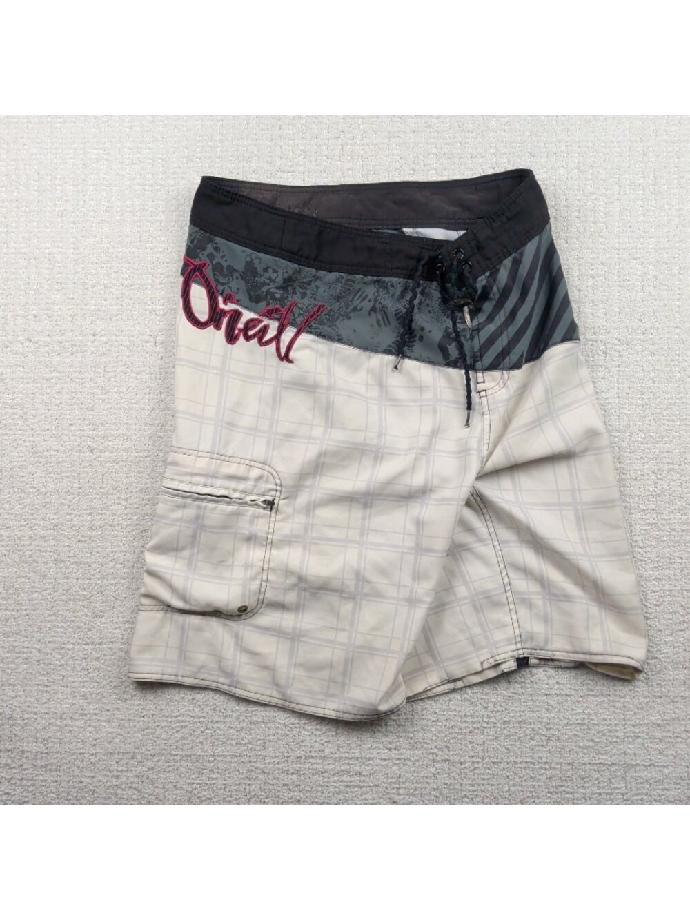 Y2K O'Neill x Gooru Series Swim Trunks Board Shorts Embroidered Grunge Alt Read